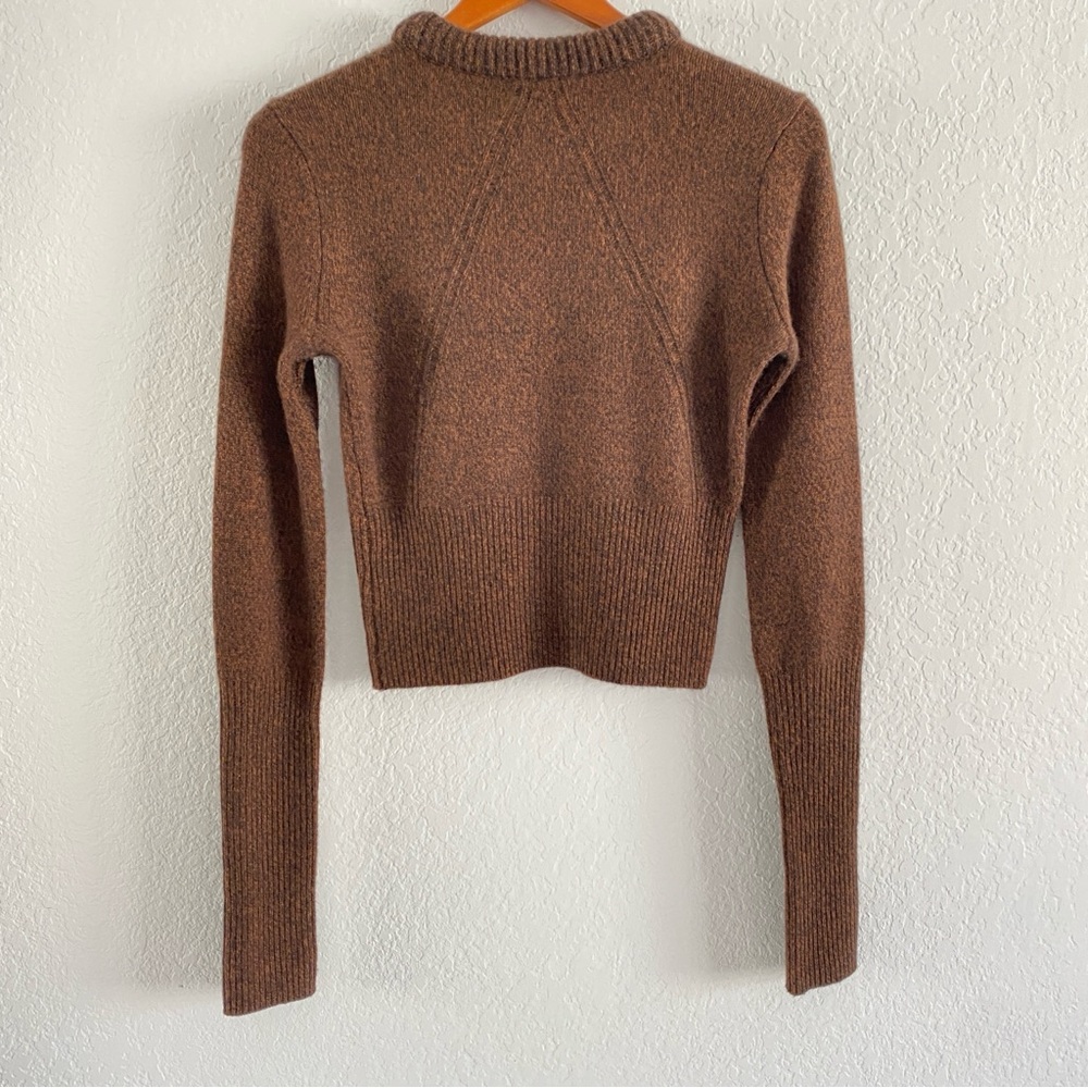 Rag & Bone brown Pierce Slim Crew cashmere Sweater - Picture 4 of 12